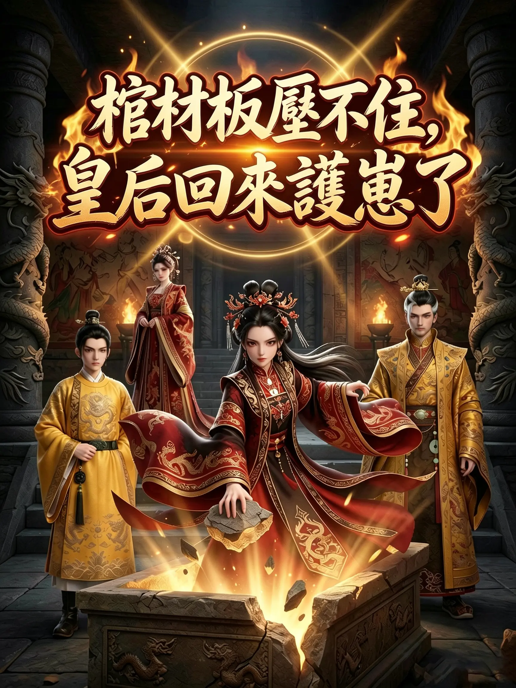 棺材板壓不住，皇后回來護崽了 short drama poster