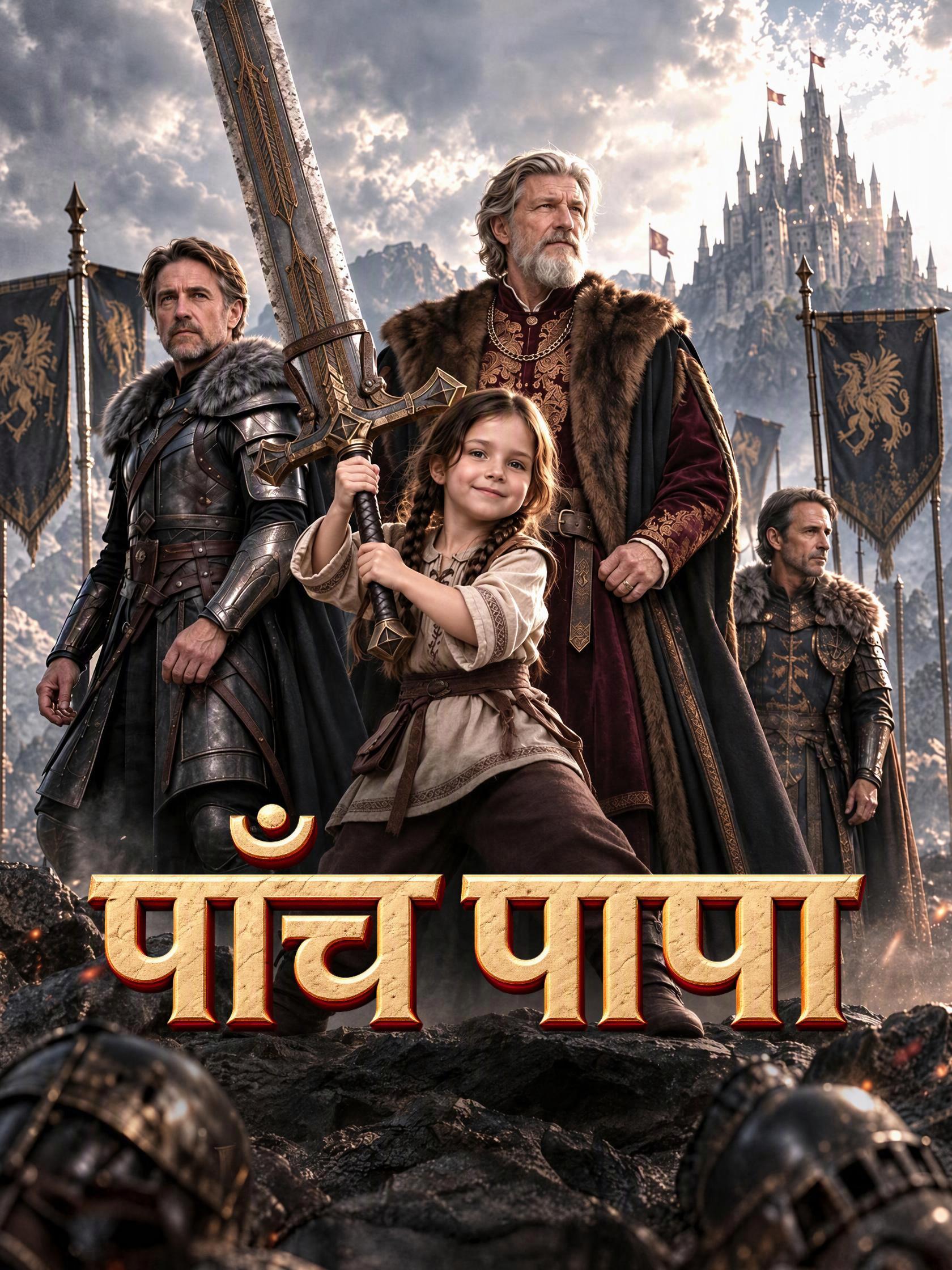 पाँच पापा short drama poster