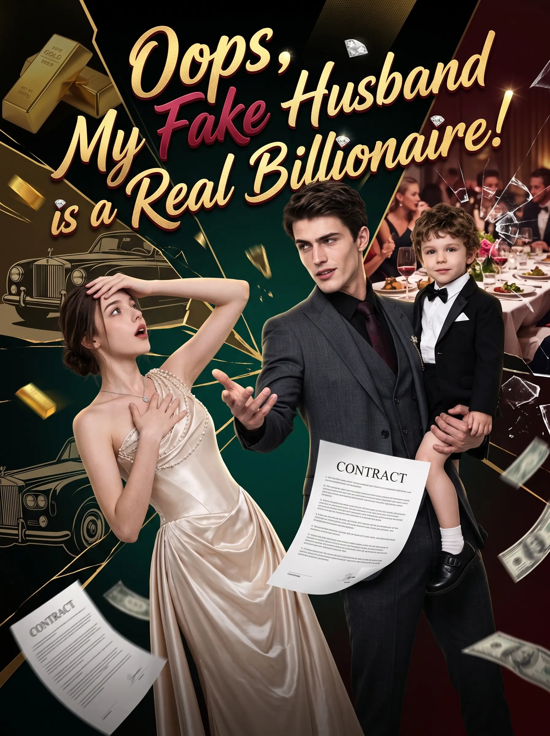 Oops, My Fake Husband is a Real Billionaire! short drama poster