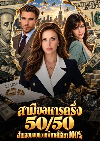 สามีขอหารครึ่ง 50/50 ฉันเลยมอบความพินาศให้เขา 100% short drama poster