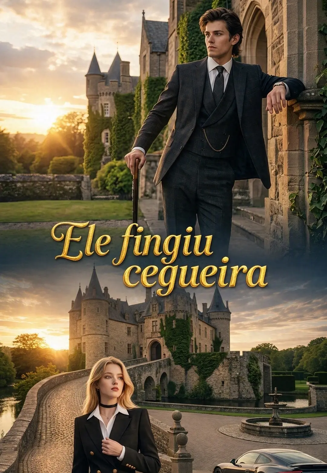 Ele fingiu cegueira short drama poster