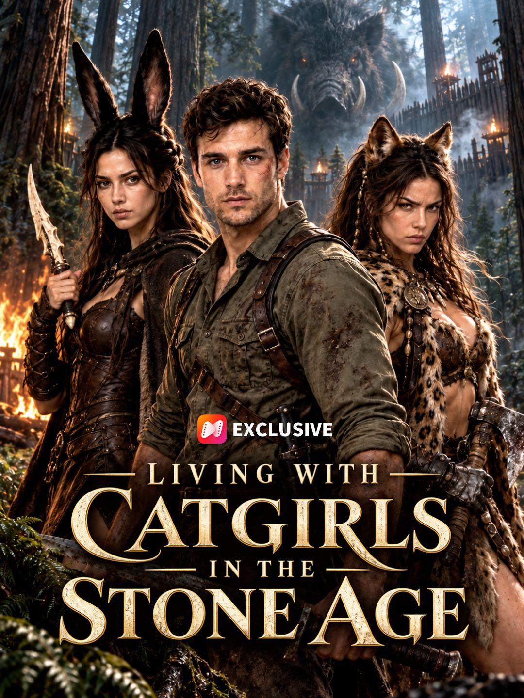 Living with Catgirls in the Stone Age short drama poster