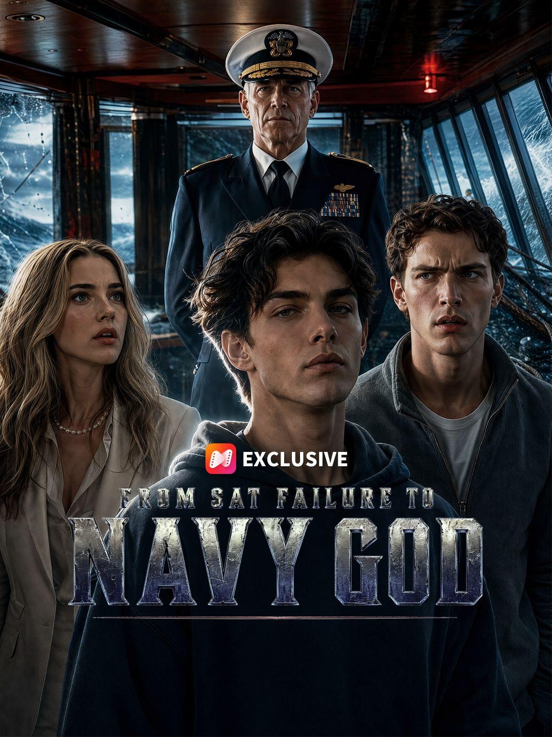 From SAT Failure to Navy God short drama poster