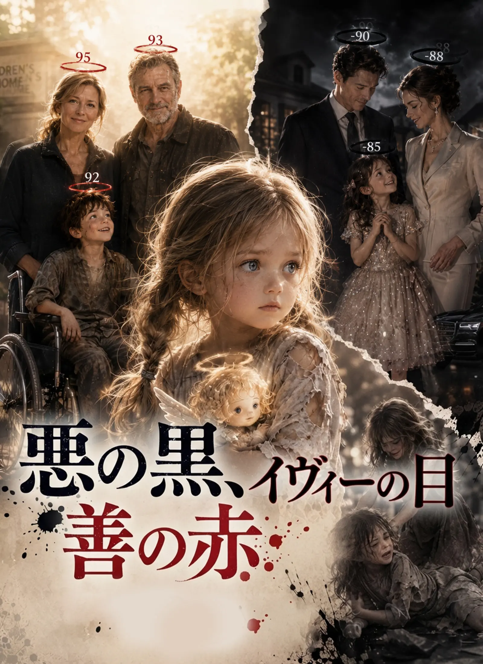 悪の黒、善の赤、イヴィーの目 short drama poster