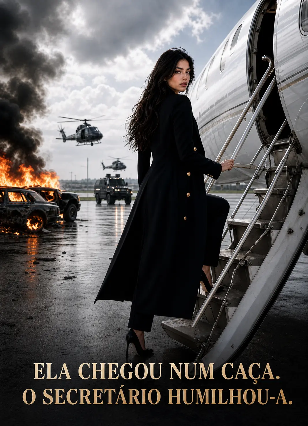 ELA CHEGOU NUM CAÇA. O SECRETÁRIO HUMILHOU-A. short drama poster