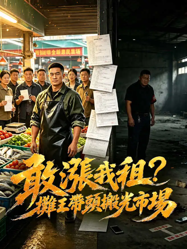 敢漲我租？攤王帶頭搬光市場 short drama poster