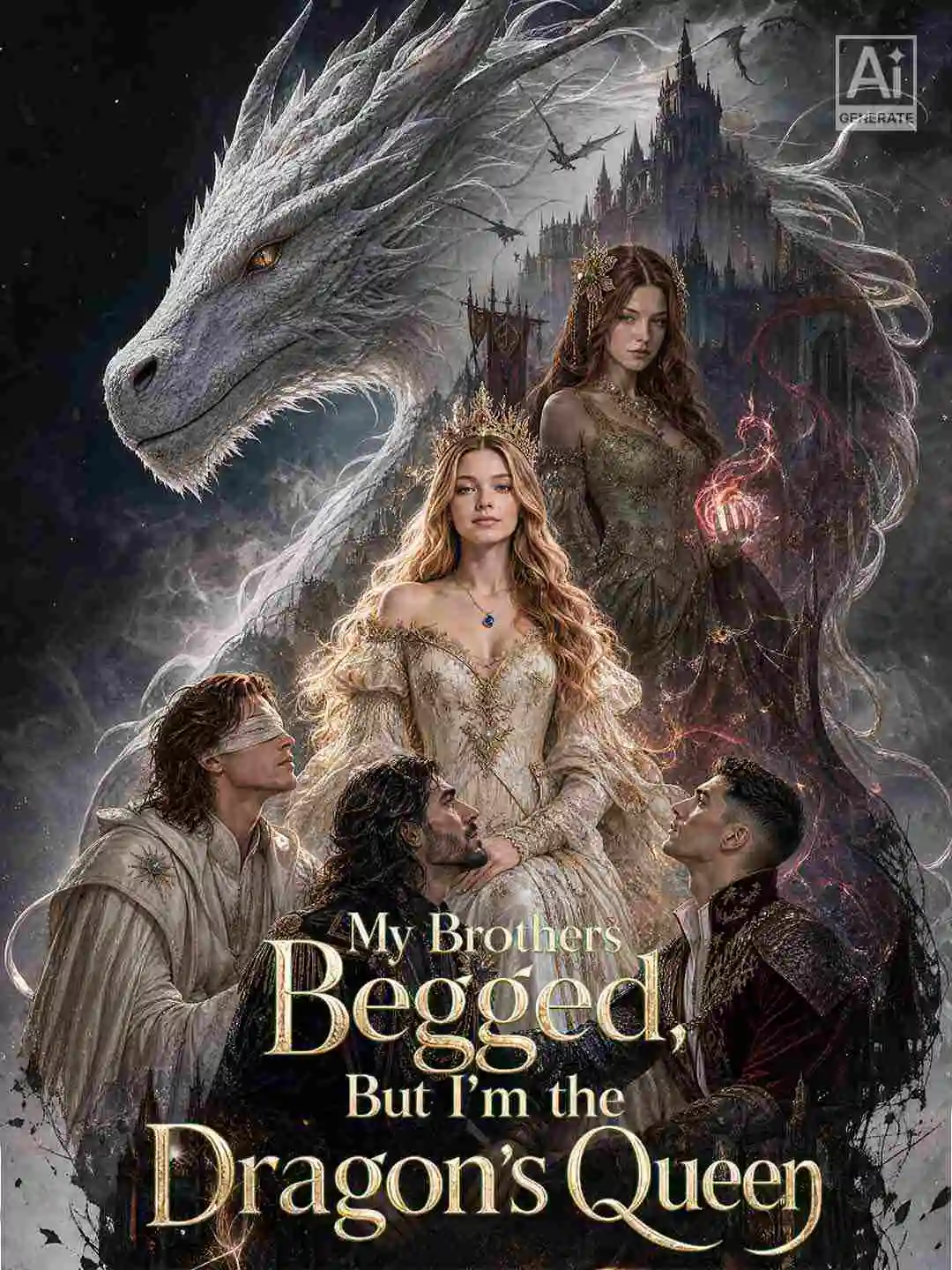 My Brothers Begged, But I'm the Dragon's Queen short drama poster