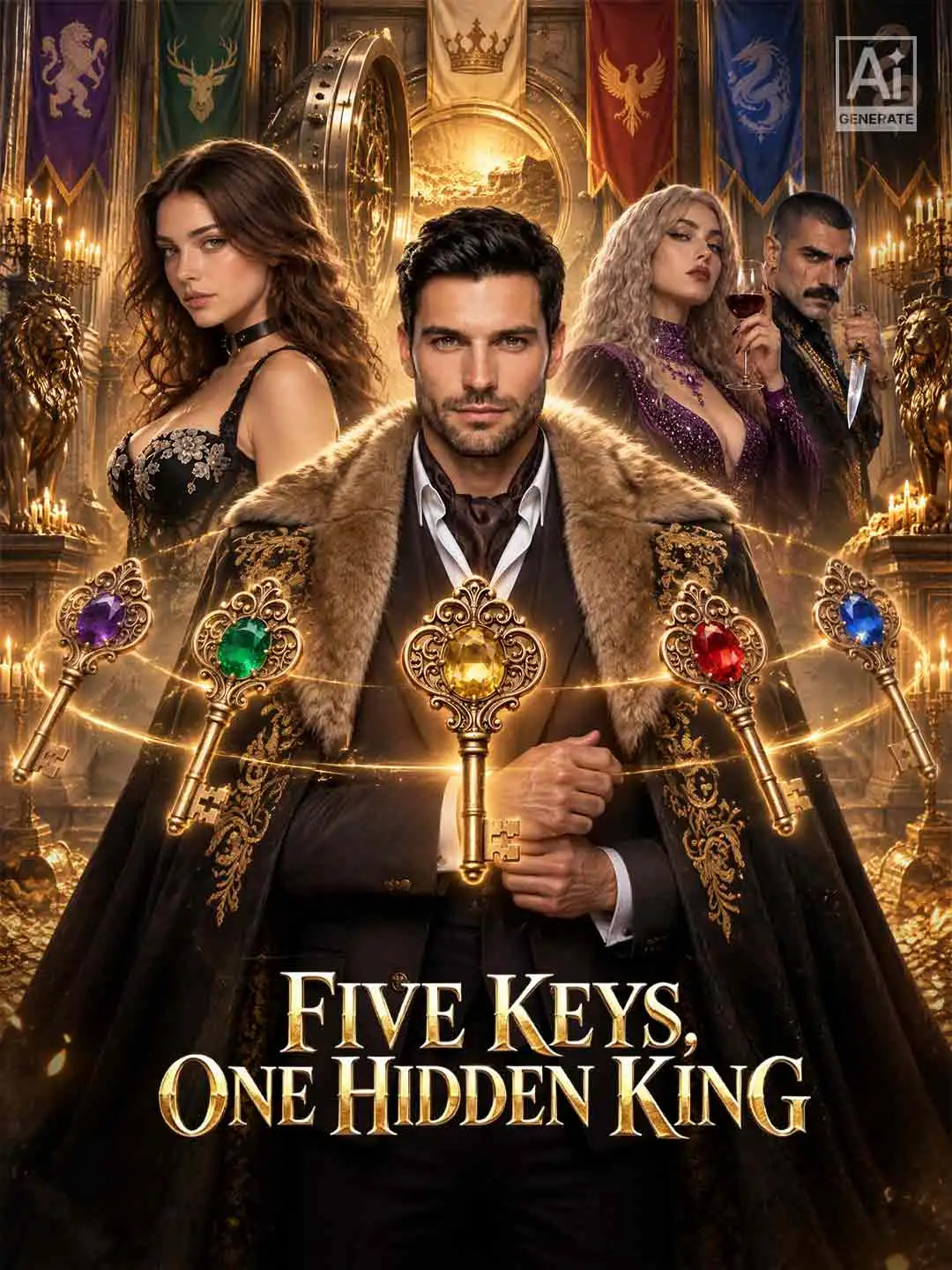 Five Keys, One Hidden King short drama poster