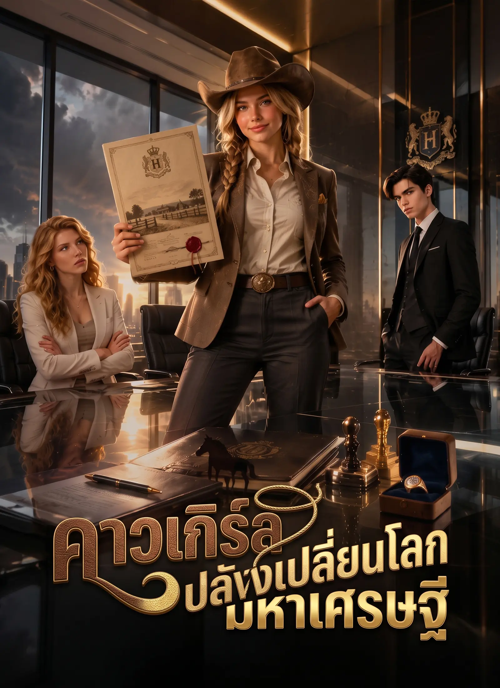 [พากย์ไทย]คาวเกิร์ลเปลี่ยนโลกมหาเศรษฐี short drama poster