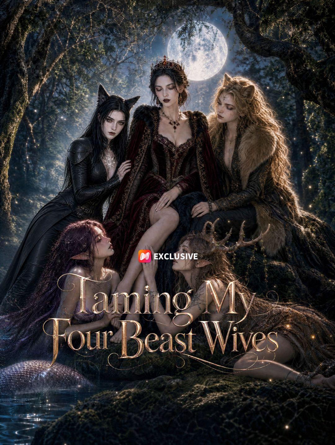 Taming My Four Beast Wives short drama poster