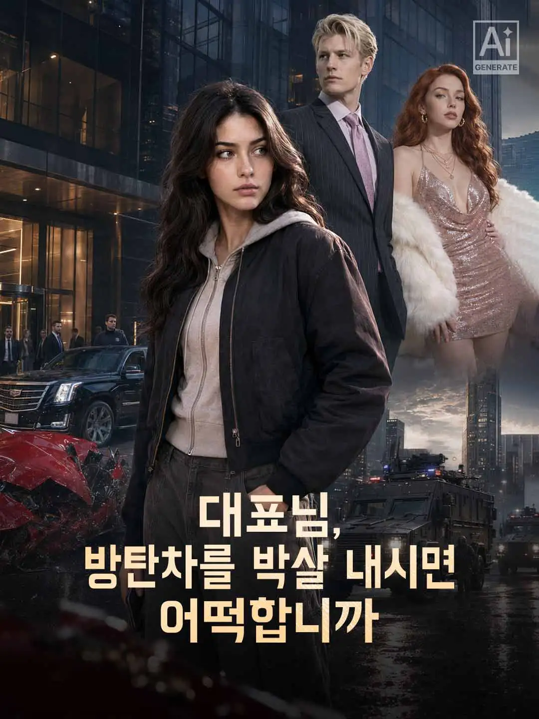 대표님, 방탄차를 박살 내시면 어떡합니까 short drama poster