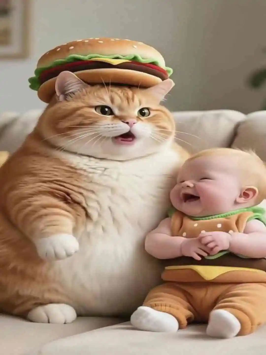 Ai video baby and cat laughing😢🤣🤣🤣 short drama poster