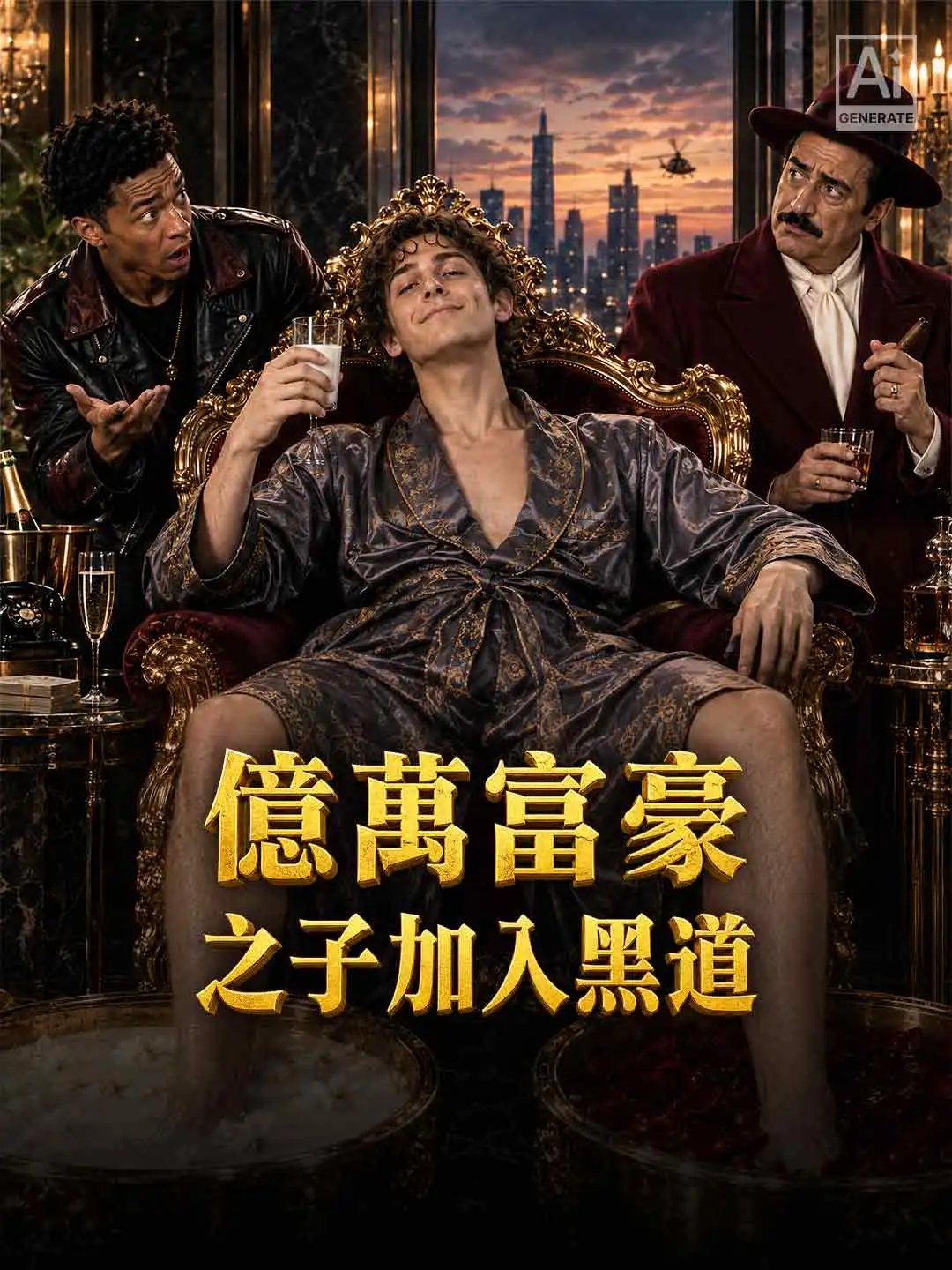 億萬富豪之子加入黑道 short drama poster