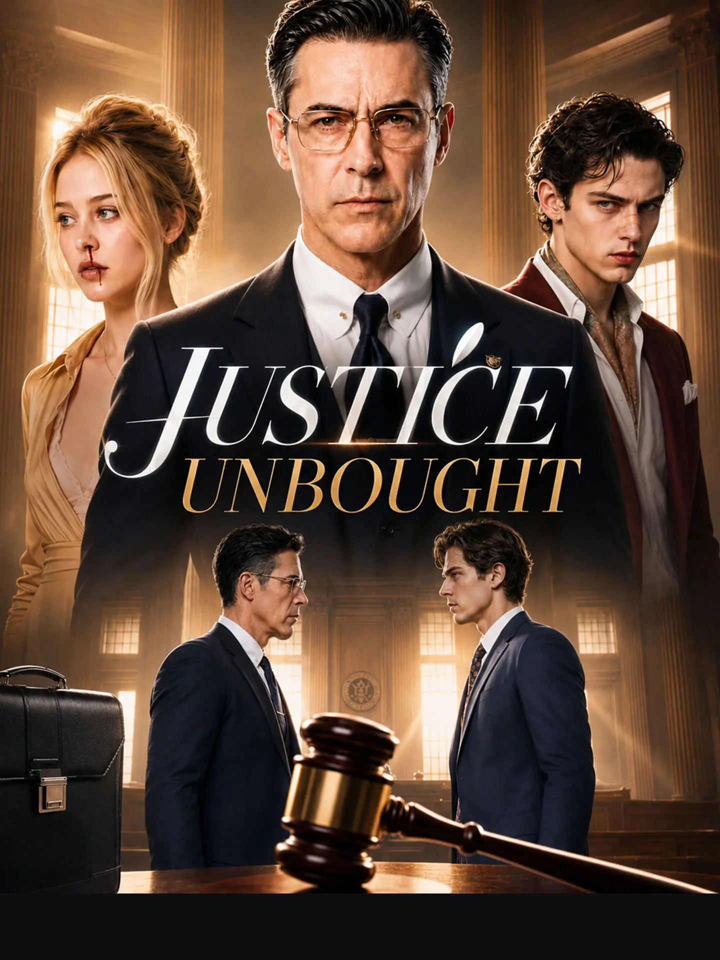 JUSTICE UNBOUGHT short drama poster