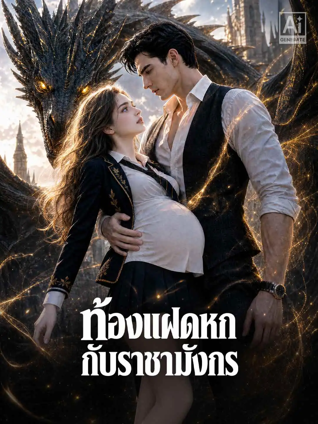 ท้องแฝดหกกับราชามังกร short drama poster