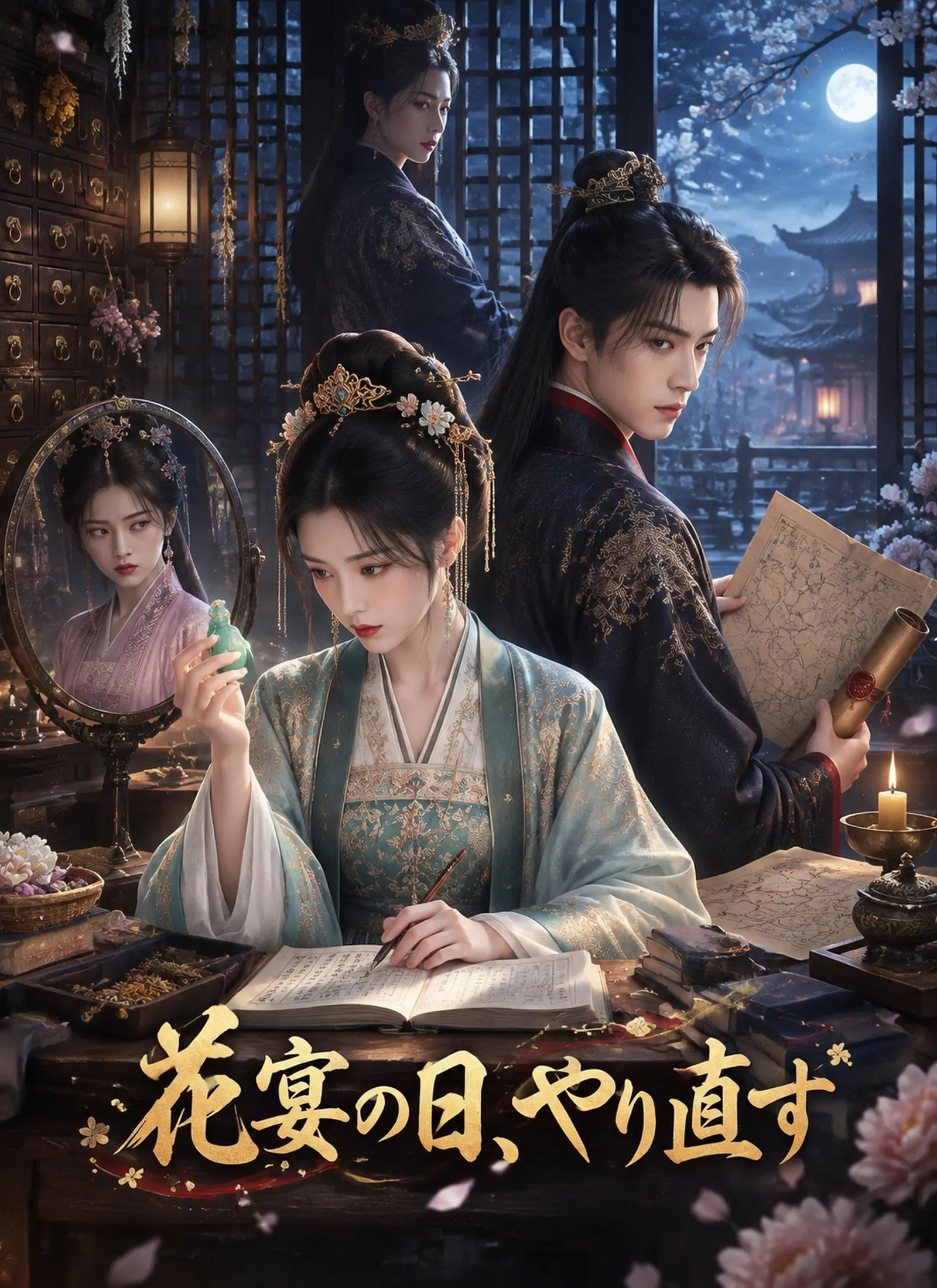 花宴の日、やり直す short drama poster