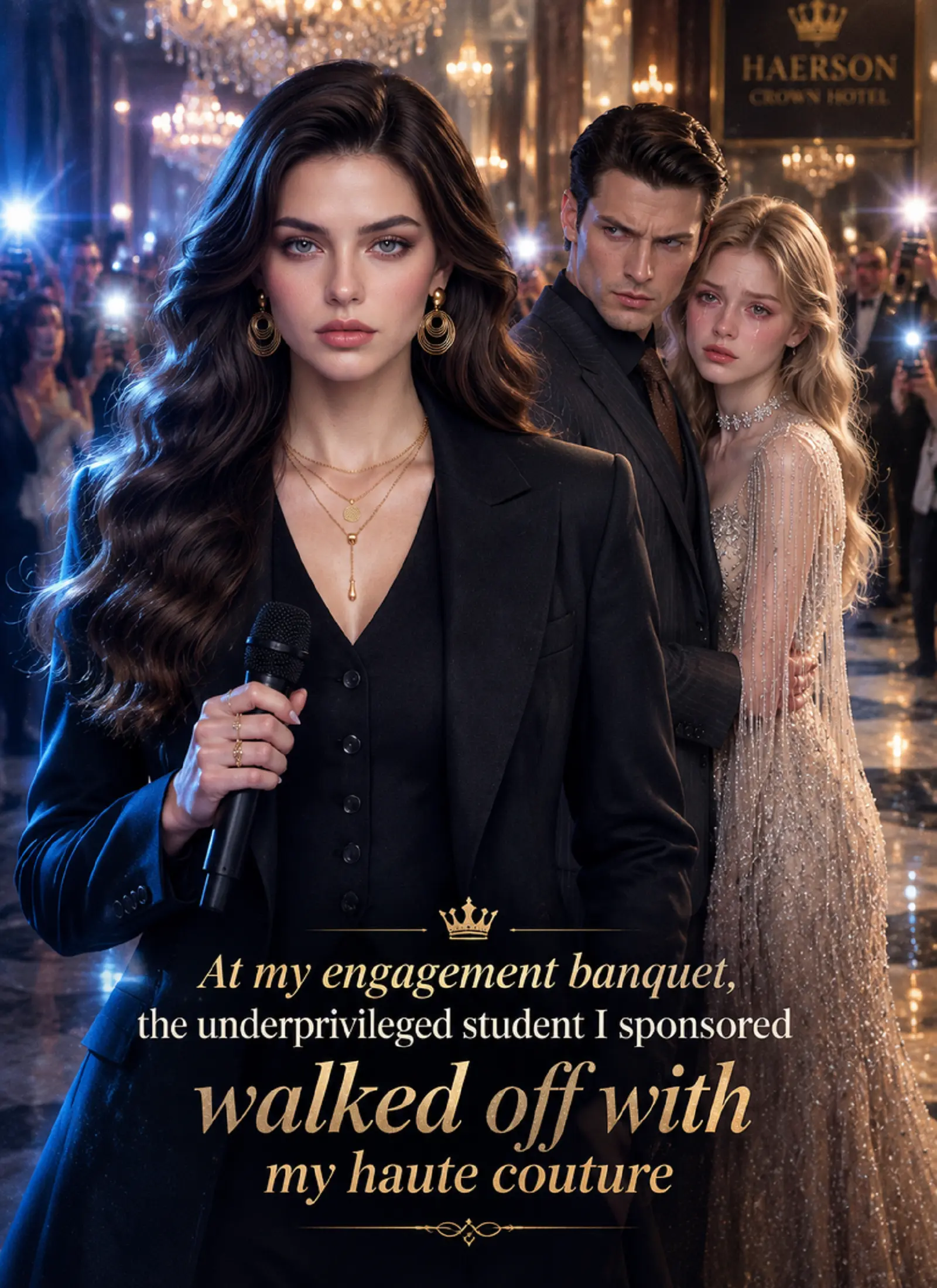 At my engagement banquet, the underprivileged student I sponsored walked off with my haute couture short drama poster