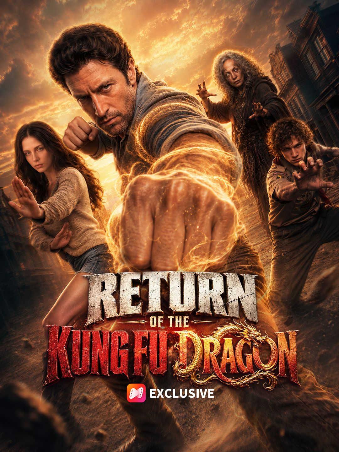 Return of the Kung Fu Dragon short drama poster