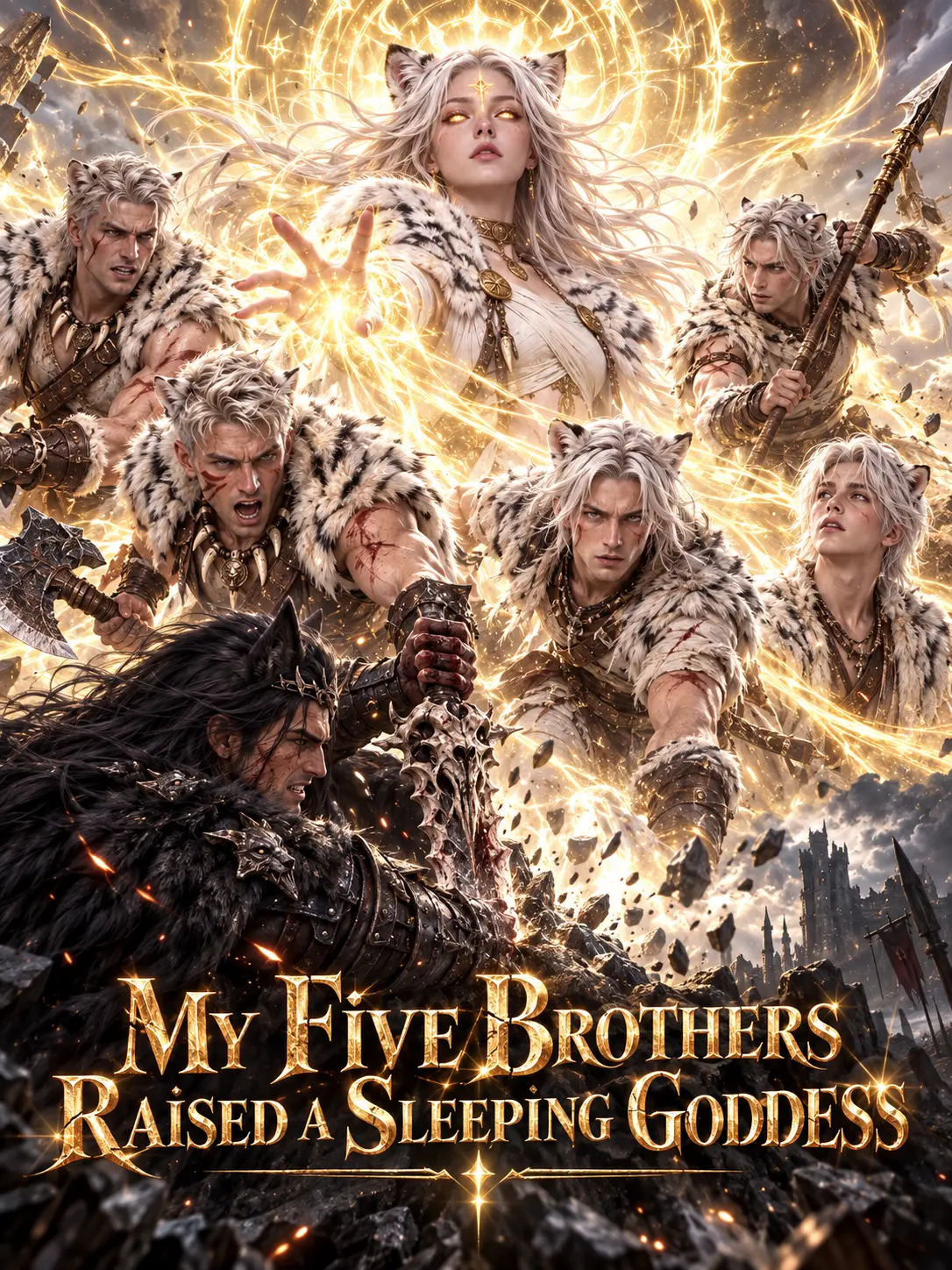 My Five Brothers Raised a Sleeping Goddess short drama poster