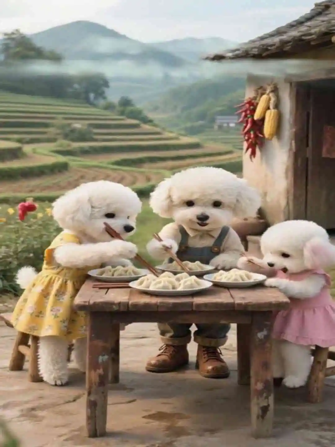 Daddy puppy comes home to visit his puppy short drama poster