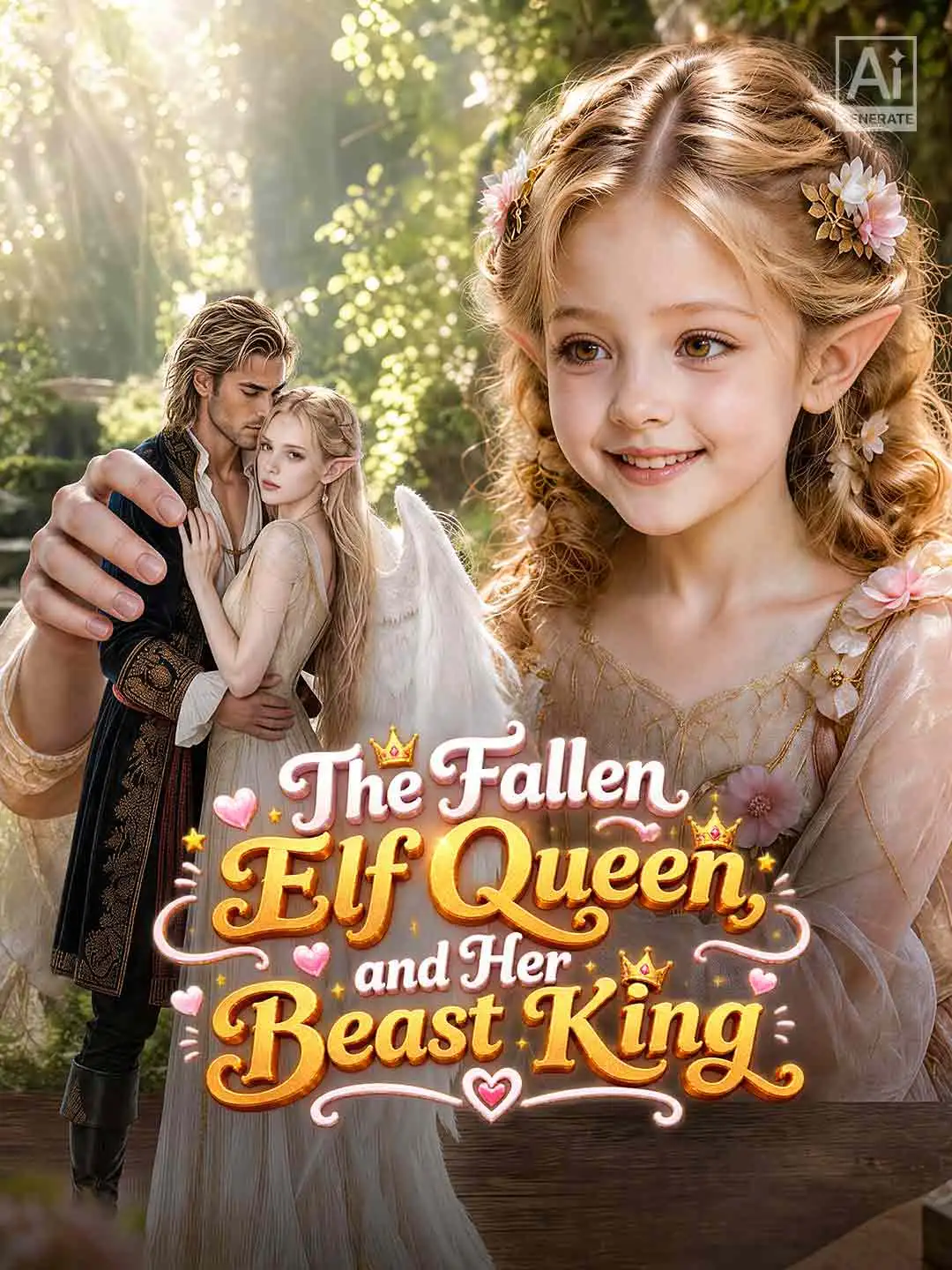 The Fallen Elf Queen and Her Beast King short drama poster