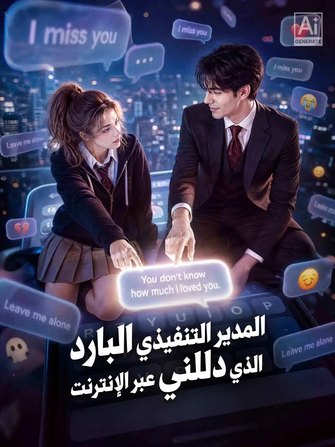 المدير التنفيذي البارد الذي دللني عبر الإنترنت short drama poster