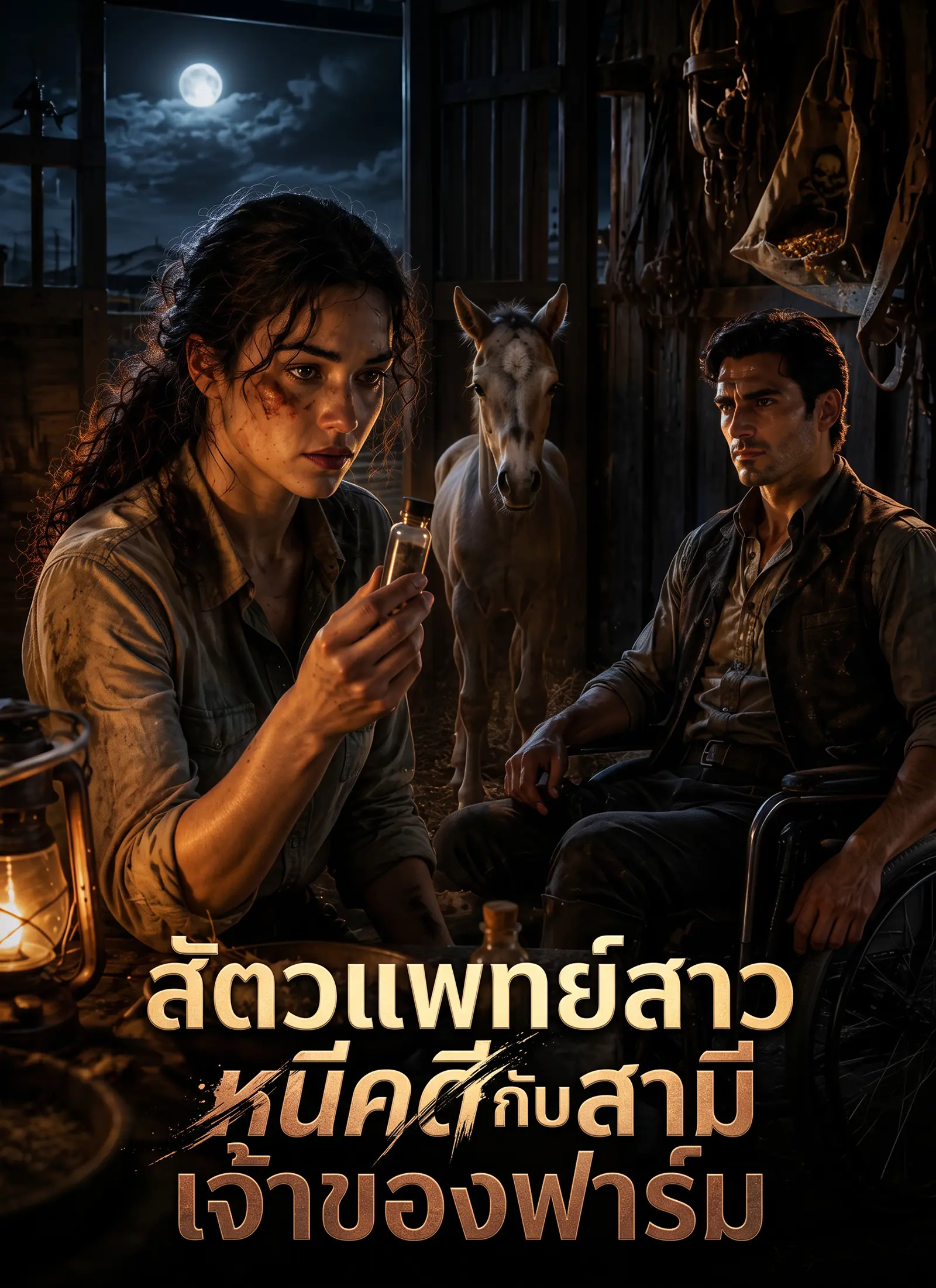 สัตวแพทย์สาวหนีคดีกับสามีเจ้าของฟาร์ม short drama poster