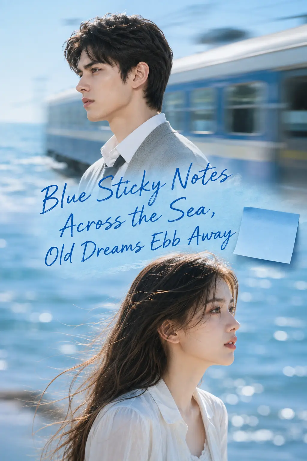 Blue Sticky Notes Across the Sea, Old Dreams Ebb Away short drama poster