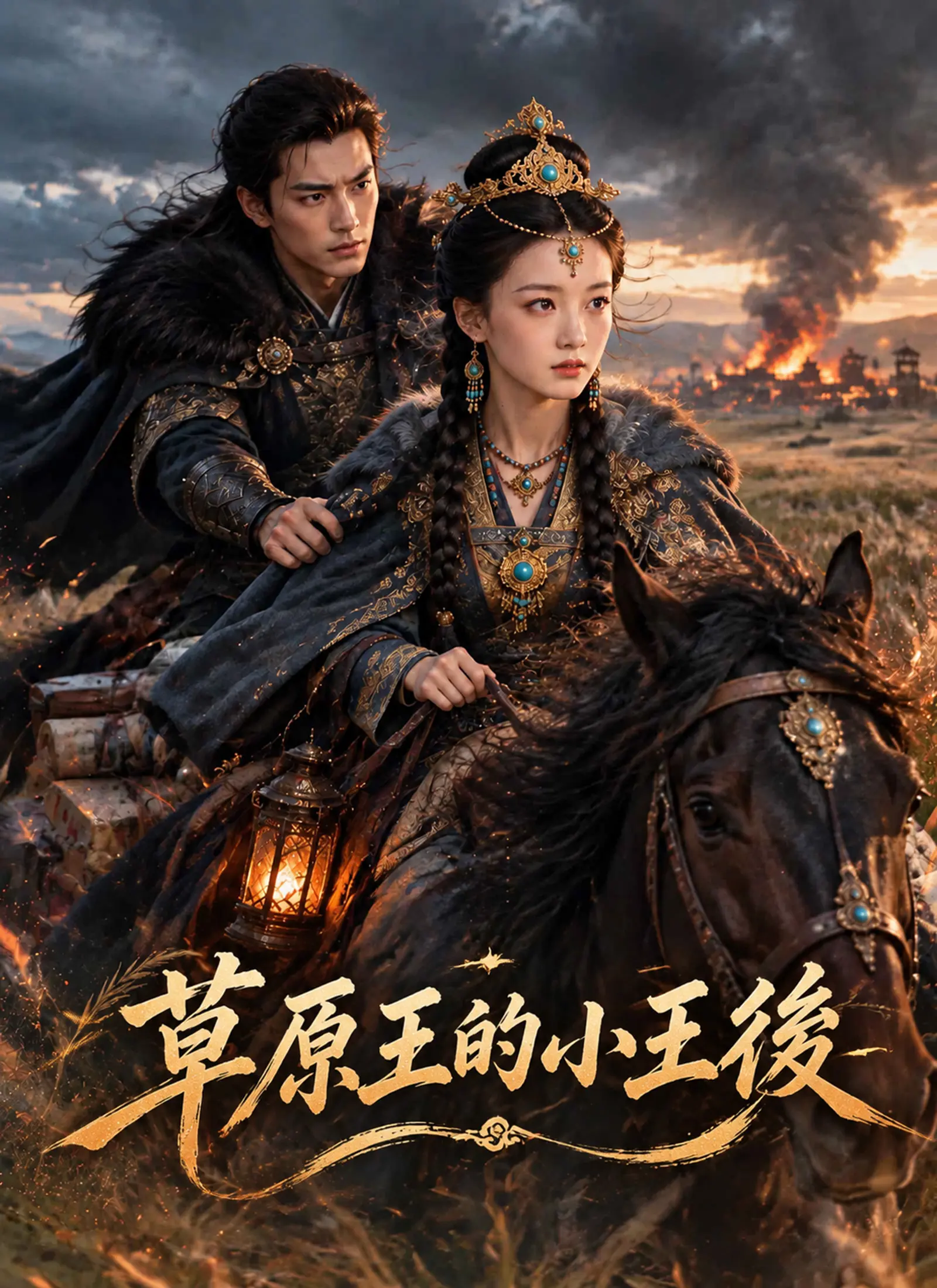 草原王的小王後 short drama poster