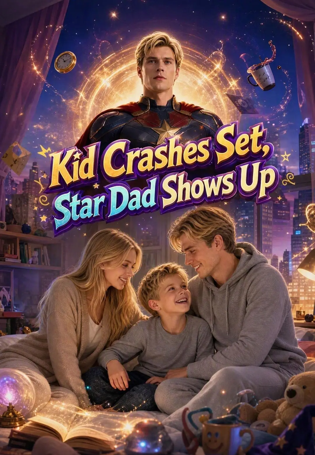 Kid Crashes Set, Star Dad Shows Up short drama poster