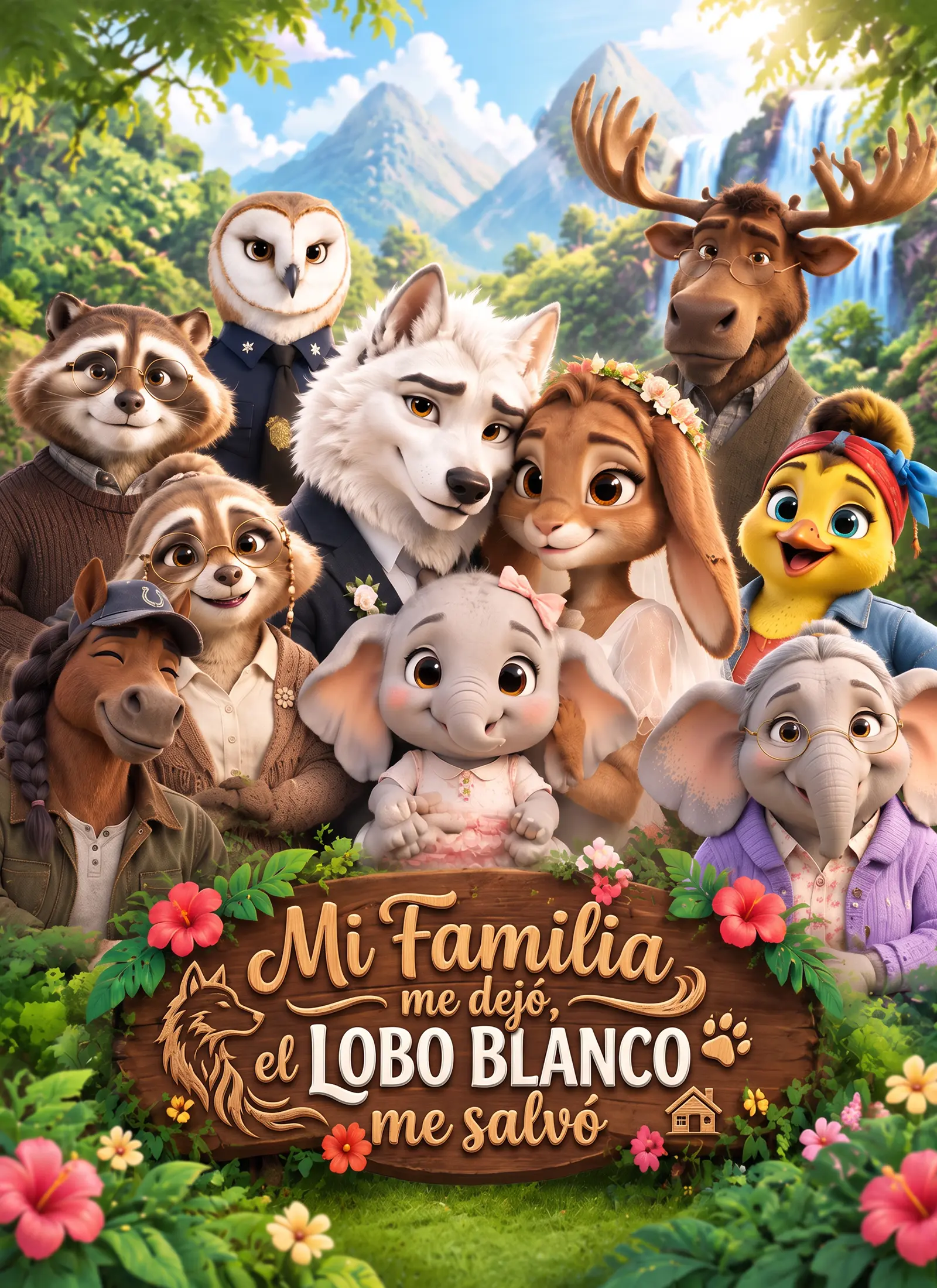 Mi familia me dejó, el lobo blanco me salvó short drama poster