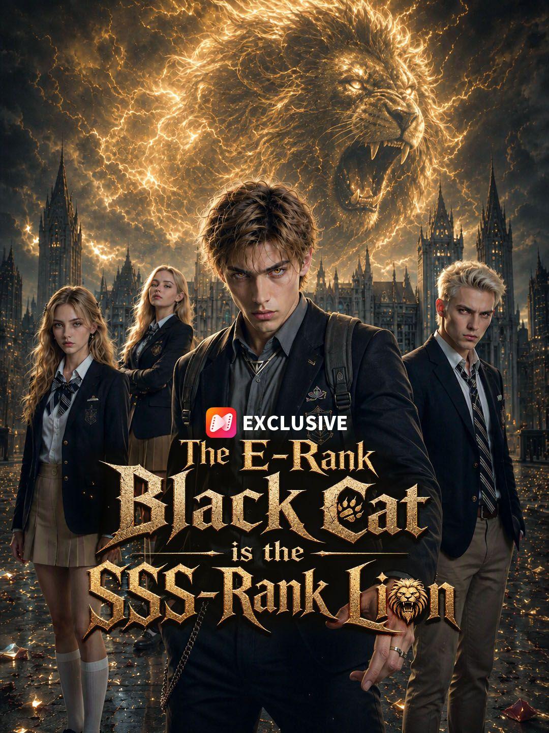 The E-Rank Black Cat is the SSS-Rank Lion short drama poster
