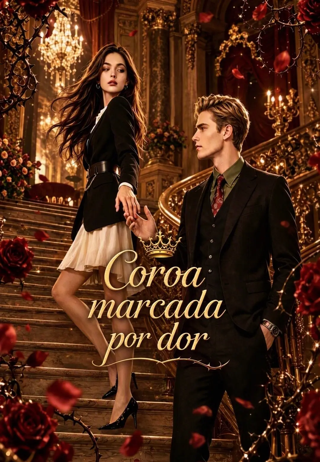 Coroa marcada por dor short drama poster
