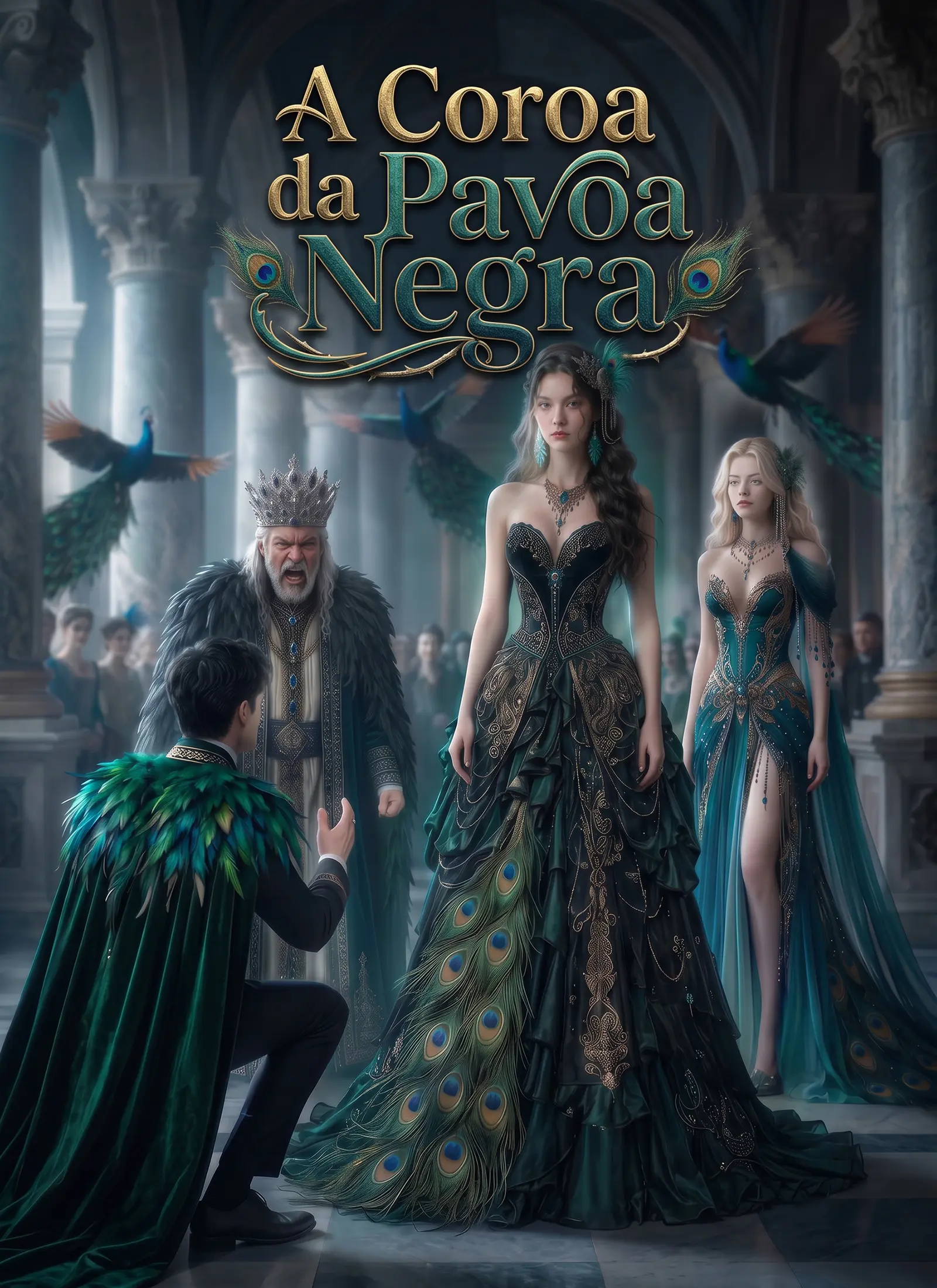 A Coroa da Pavoa Negra short drama poster