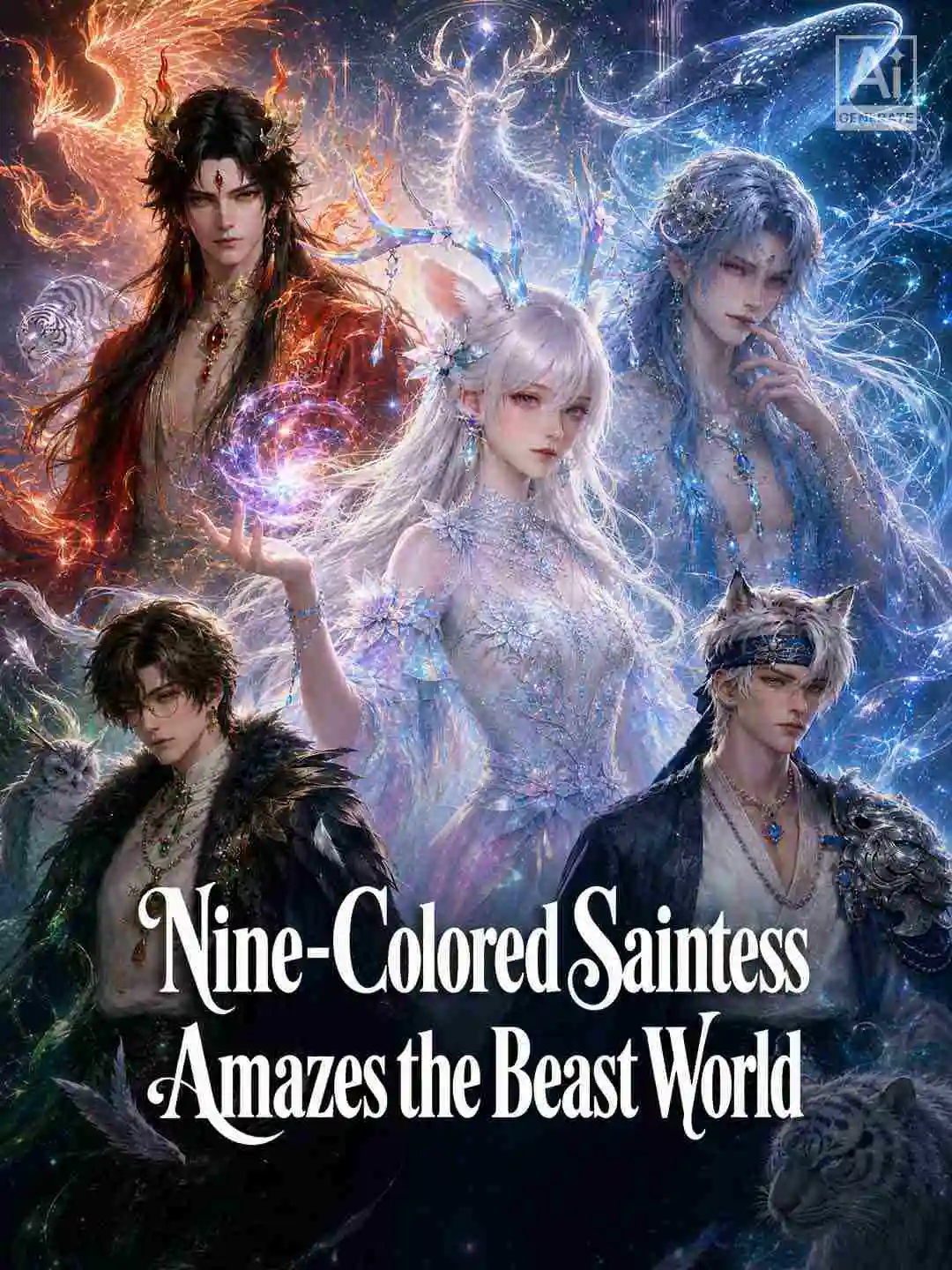 Nine-Colored Saintess Amazes the Beast World short drama poster