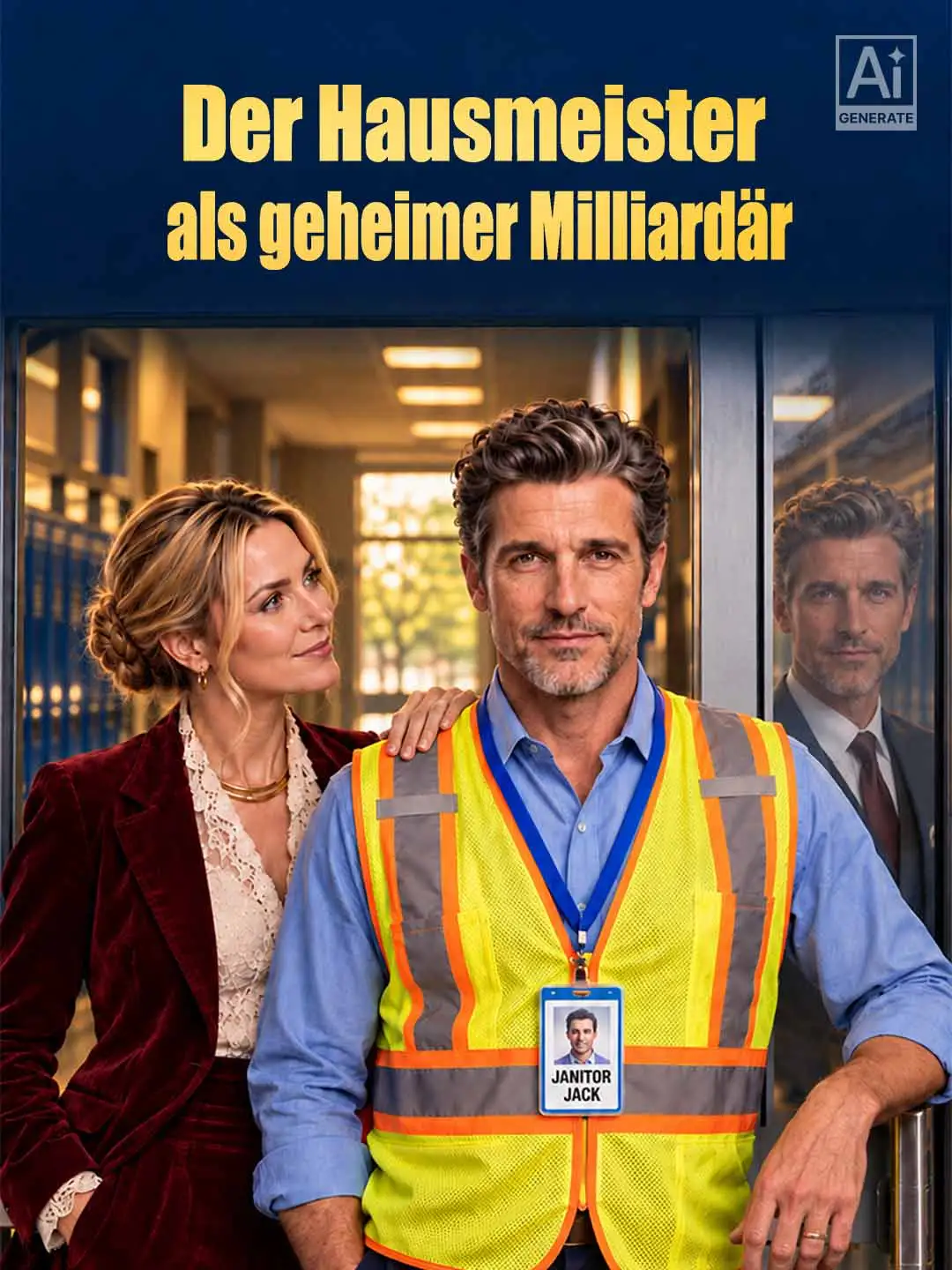 Der Hausmeister als geheime Milliardär short drama poster
