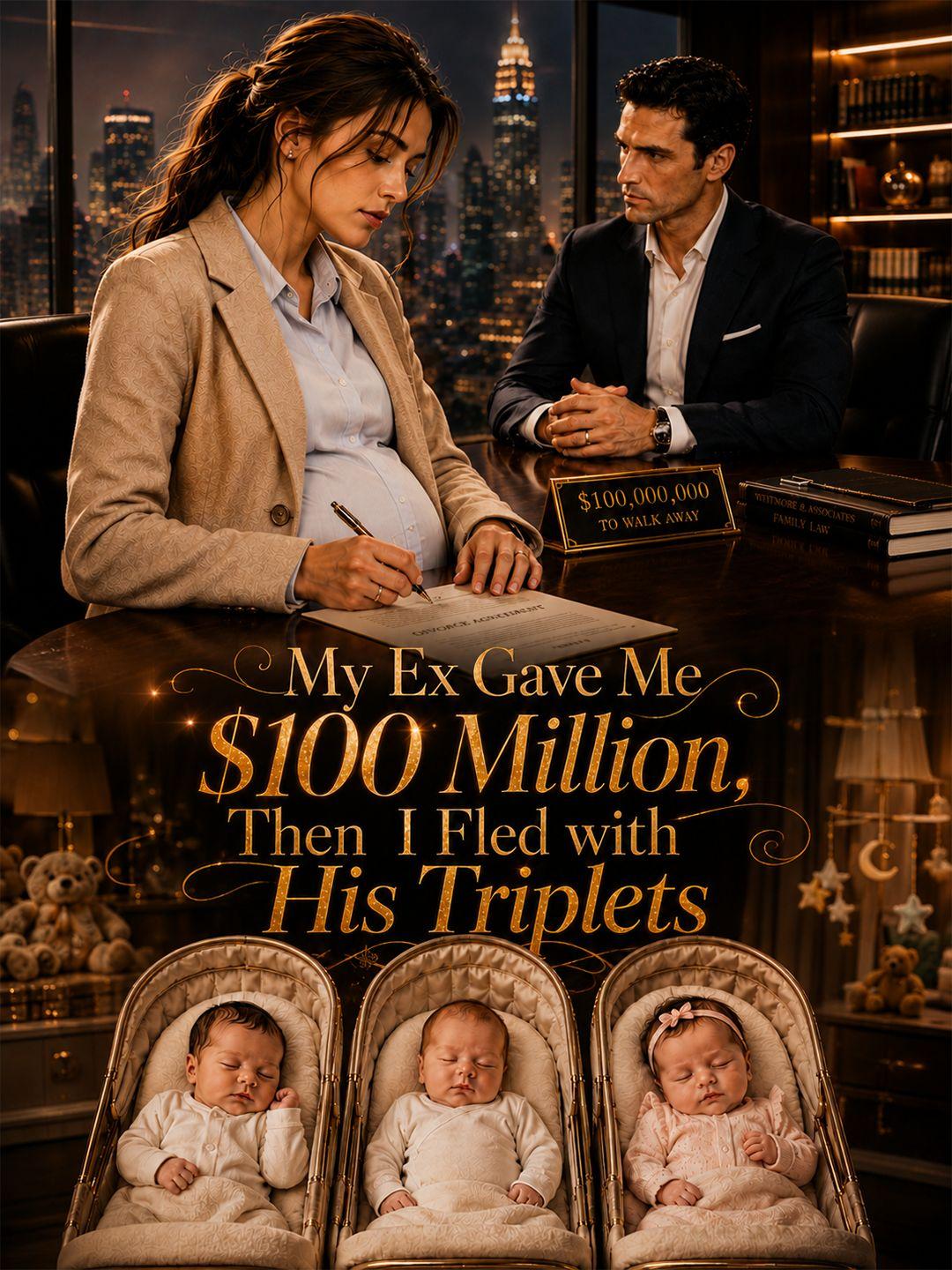 My Ex Gave Me $100 Million, Then I Fled with His Triplets short drama poster