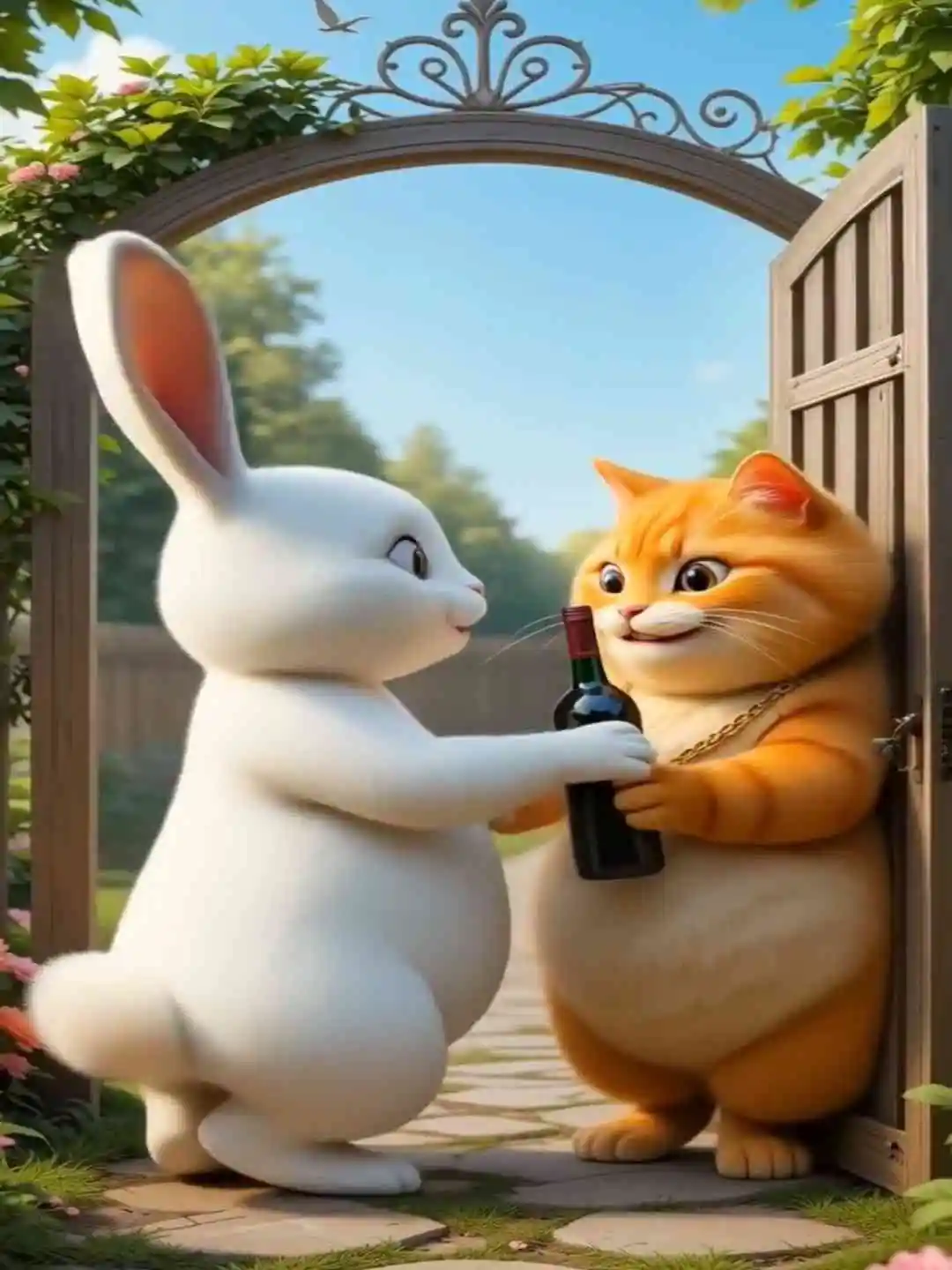 Mischievous cat and the poor rabbit short drama poster
