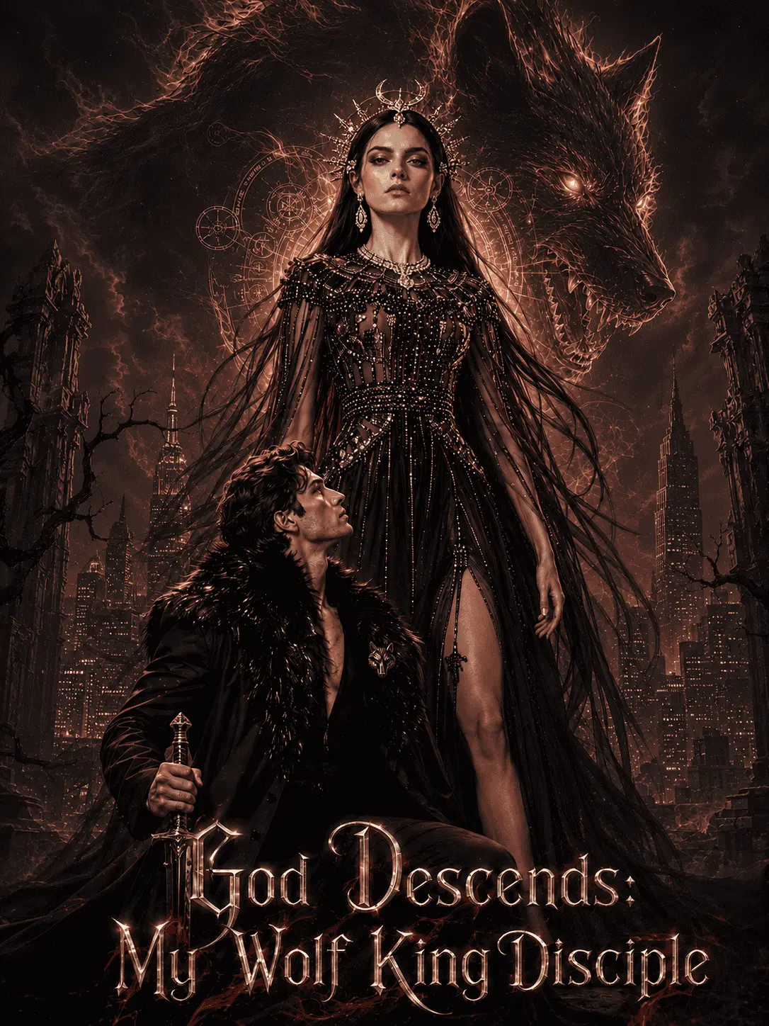 God Descends: My Wolf King Disciple short drama poster