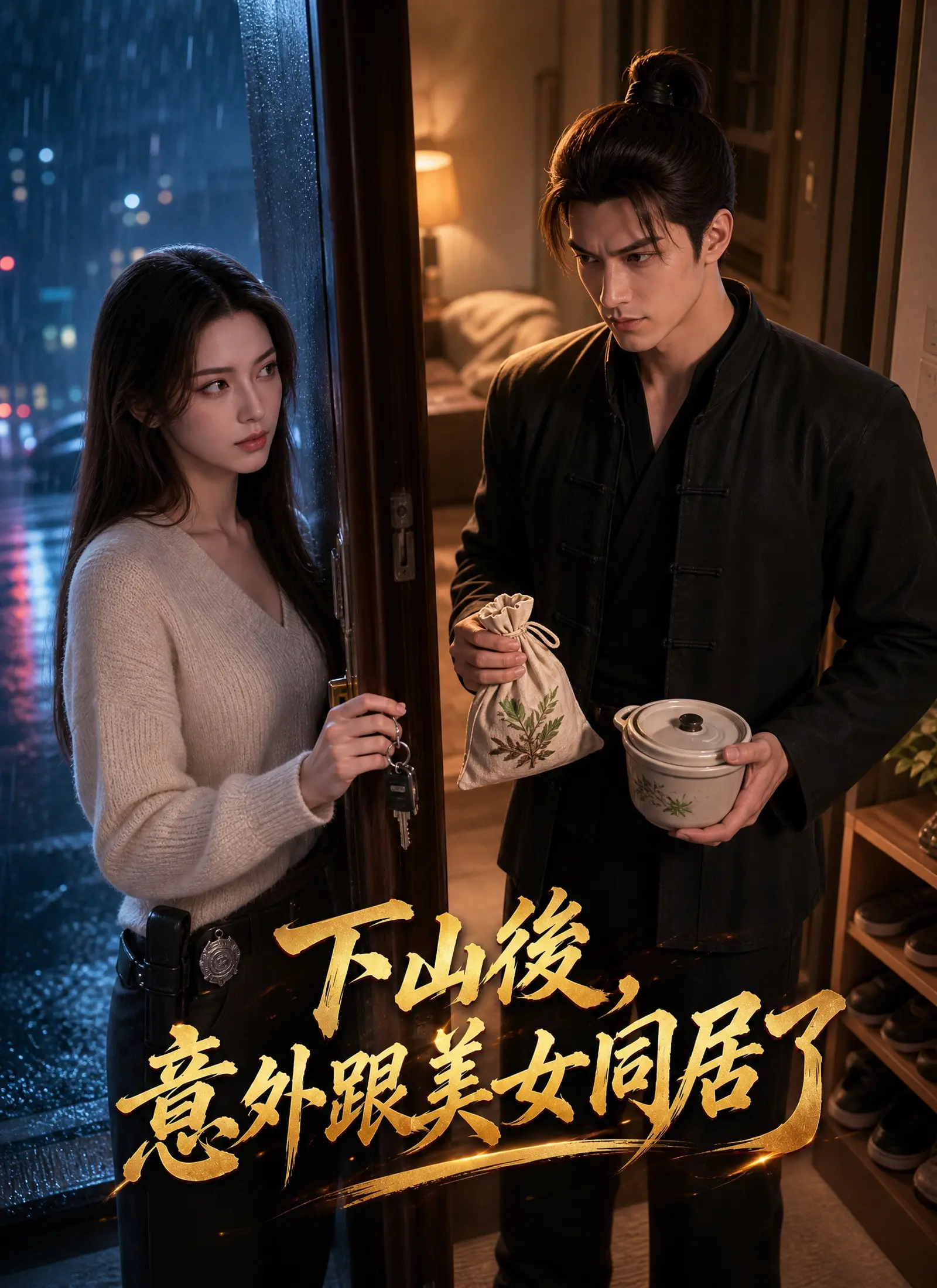 下山後，意外跟美女同居了 short drama poster
