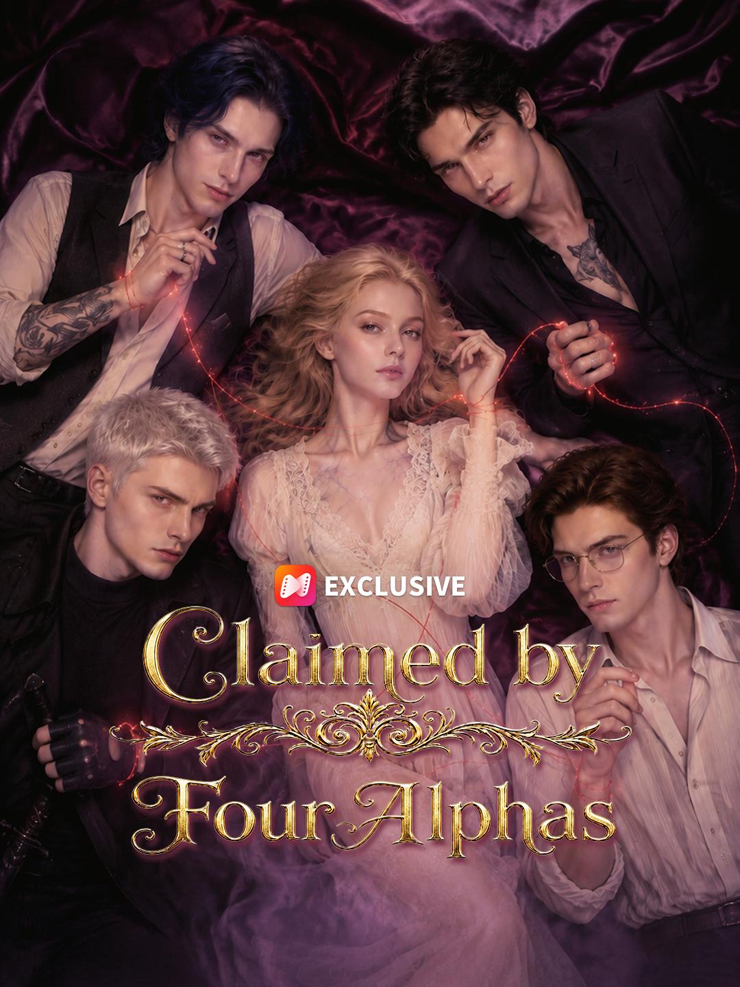 Claimed by Four Alphas short drama poster