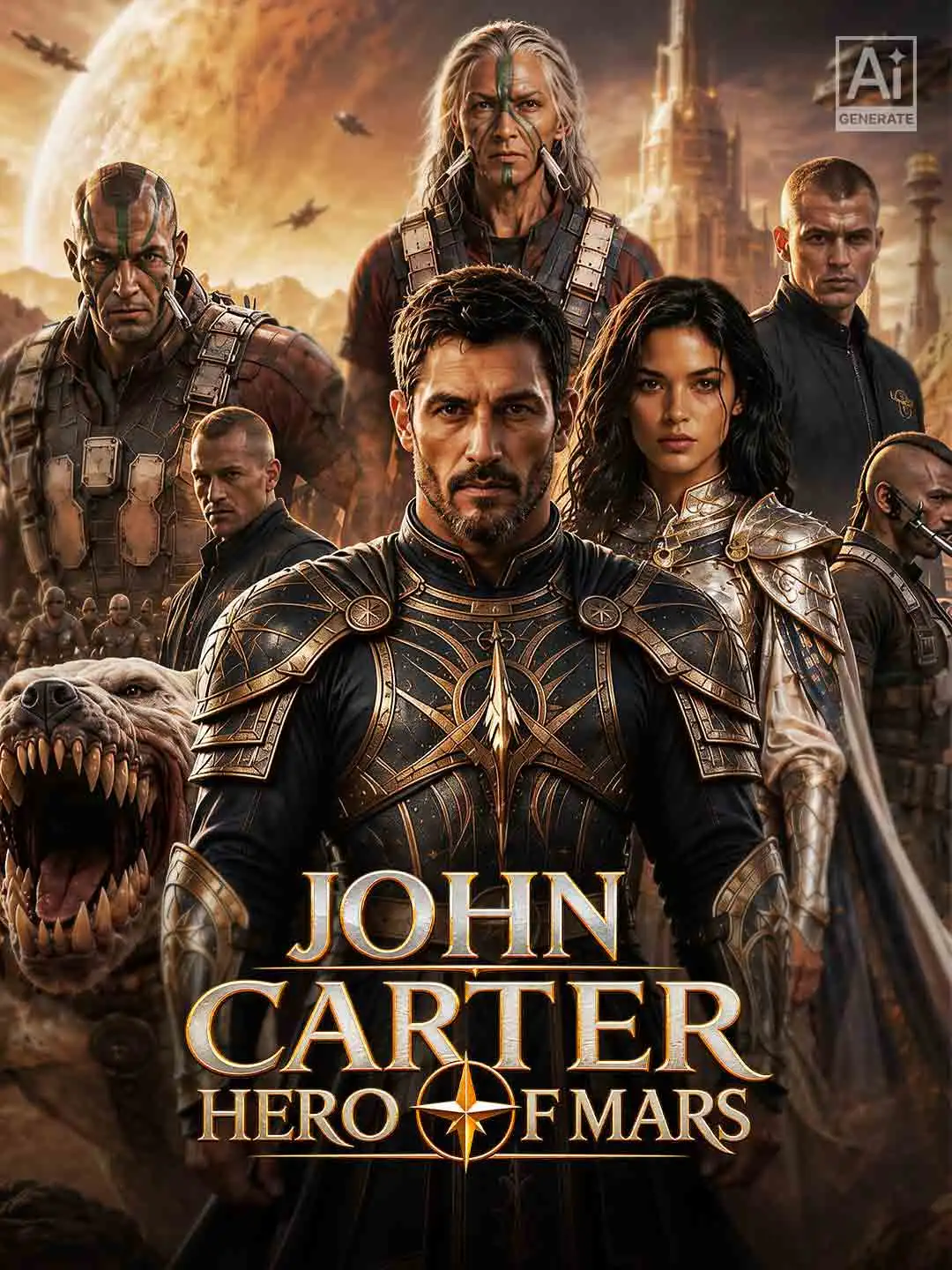 John Carter, Hero of Mars short drama poster
