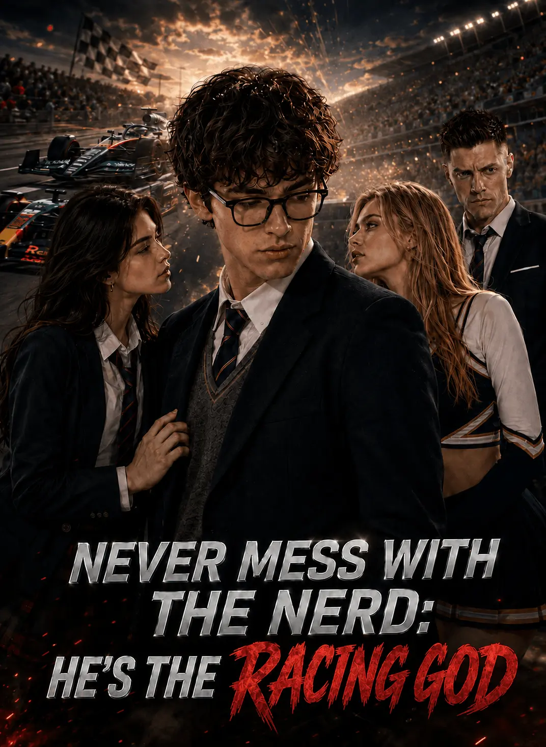 NEVER MESS WITH THE NERD HE'S THE RACING GOD short drama poster
