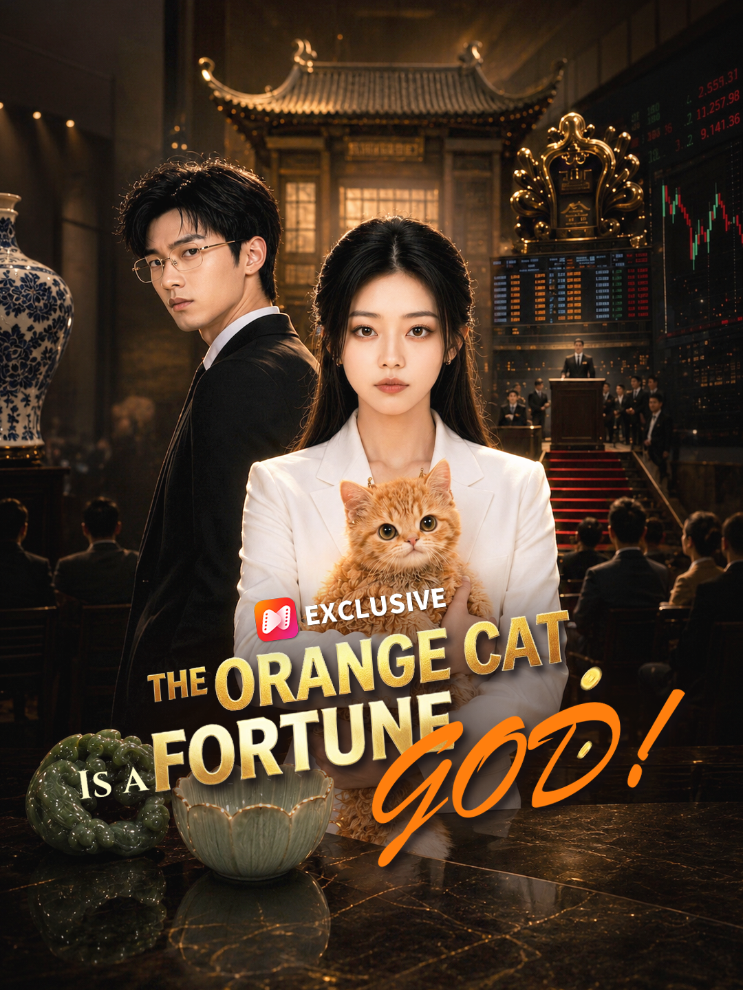The Orange Cat Is A Fortune God! short drama poster