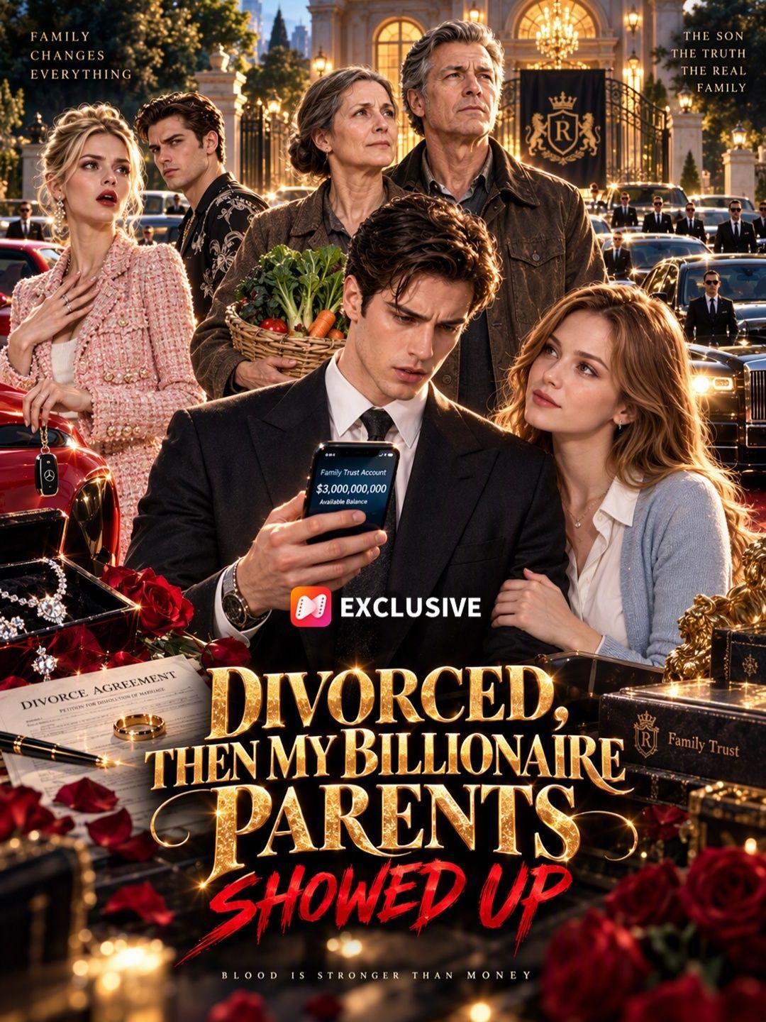 Divorced, Then My Billionaire Parents Showed Up short drama poster