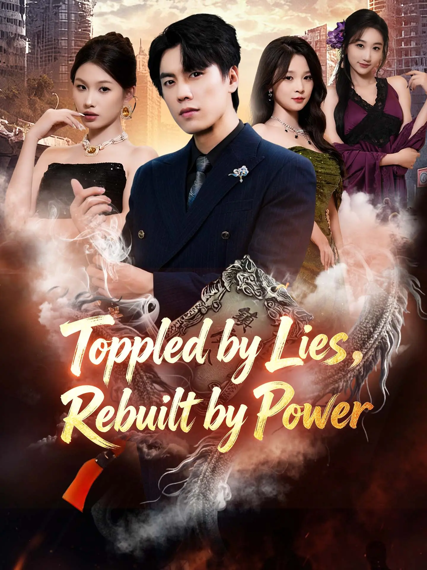 Toppled by Lies, Rebuilt by Power short drama poster