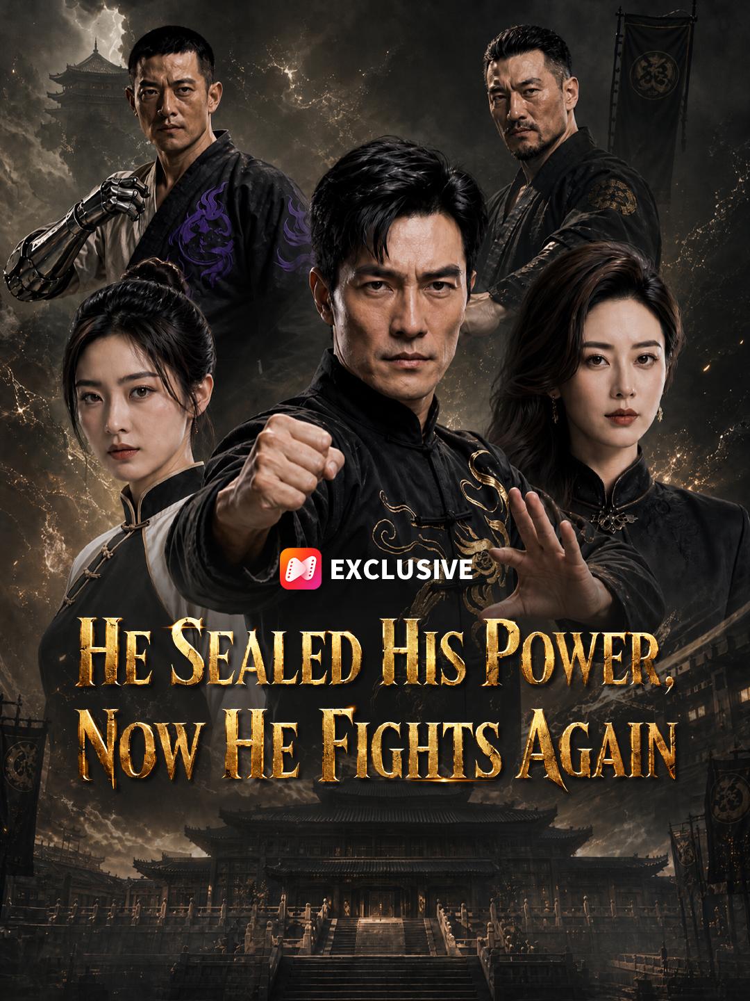 He Sealed His Power, Now He Fights Again short drama poster