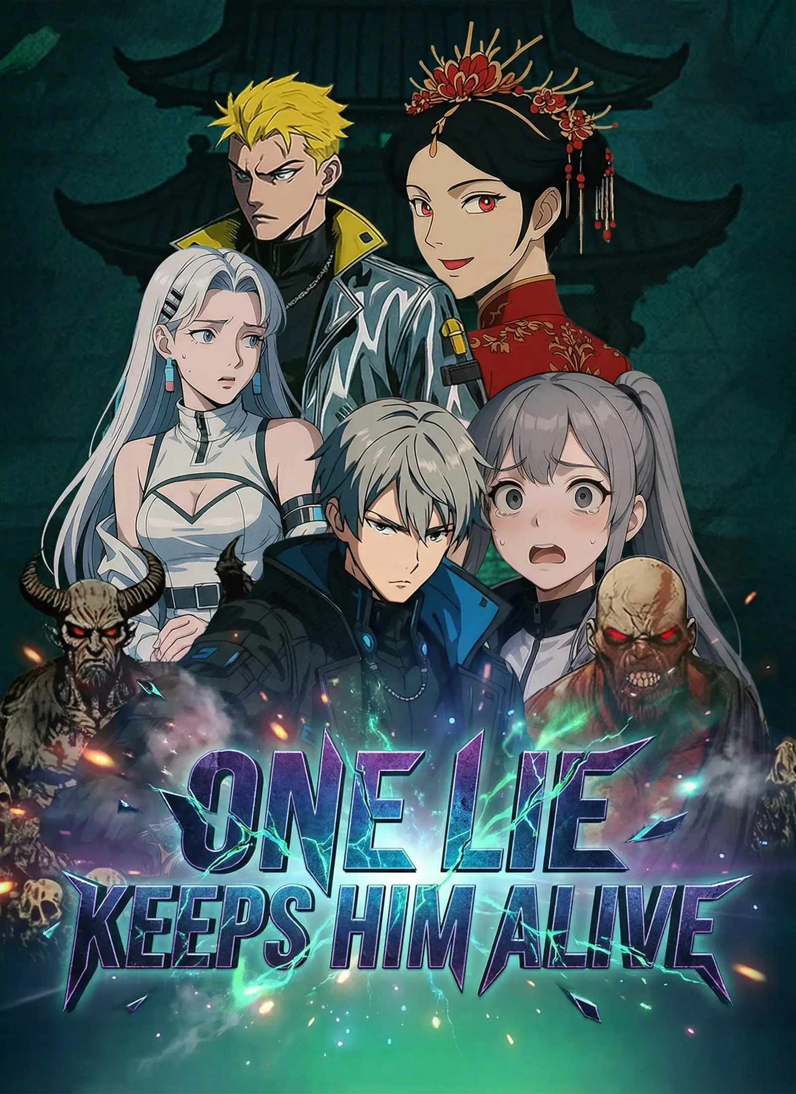 One Lie Keeps Him Alive short drama poster