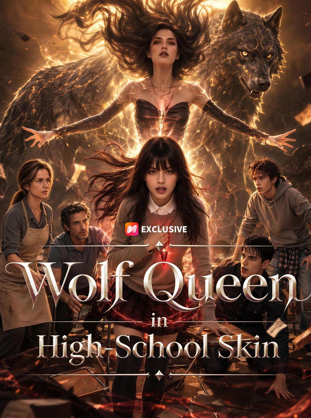 Wolf Queen In High‑School Skin short drama poster