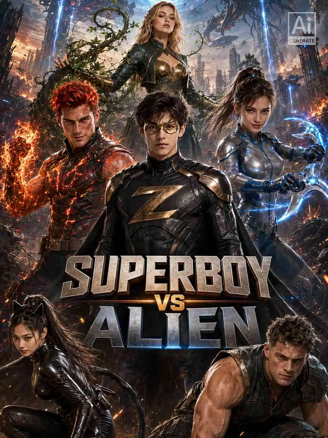 Superboy vs. Alien short drama poster